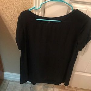 Forever 21 black simple blouse